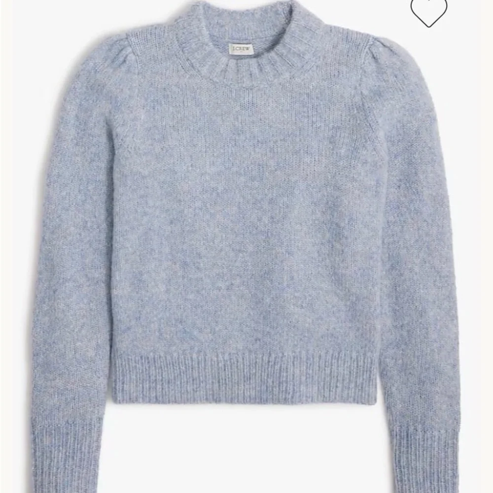 J. Crew Soft Blue Crew Neck Fuzzy Sweater
